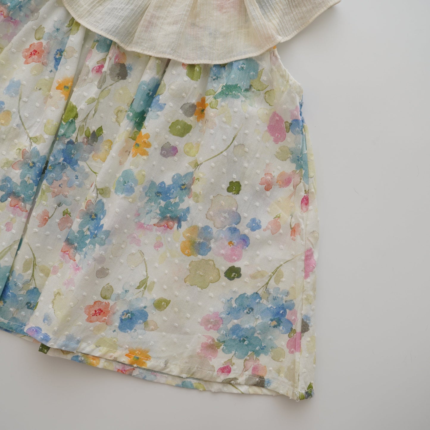 Painted Floral A Line Mini Dress (Size 110&120)