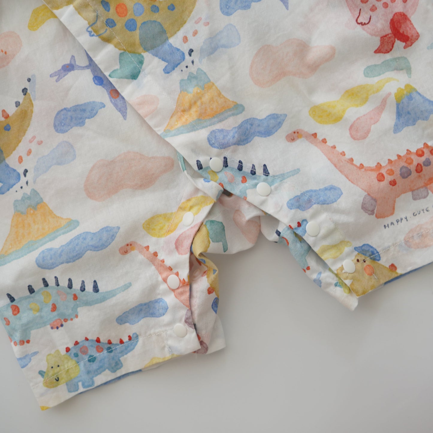 Dinosaur Overlap Romper (Size 80)