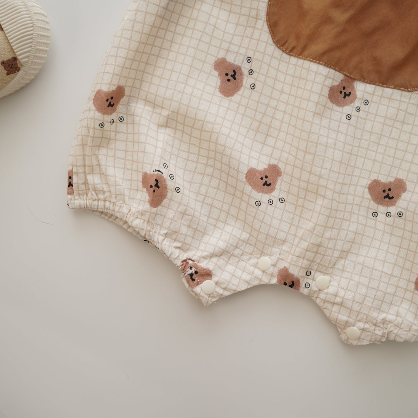 Pocket Bear Romper with Hat (Size 73)