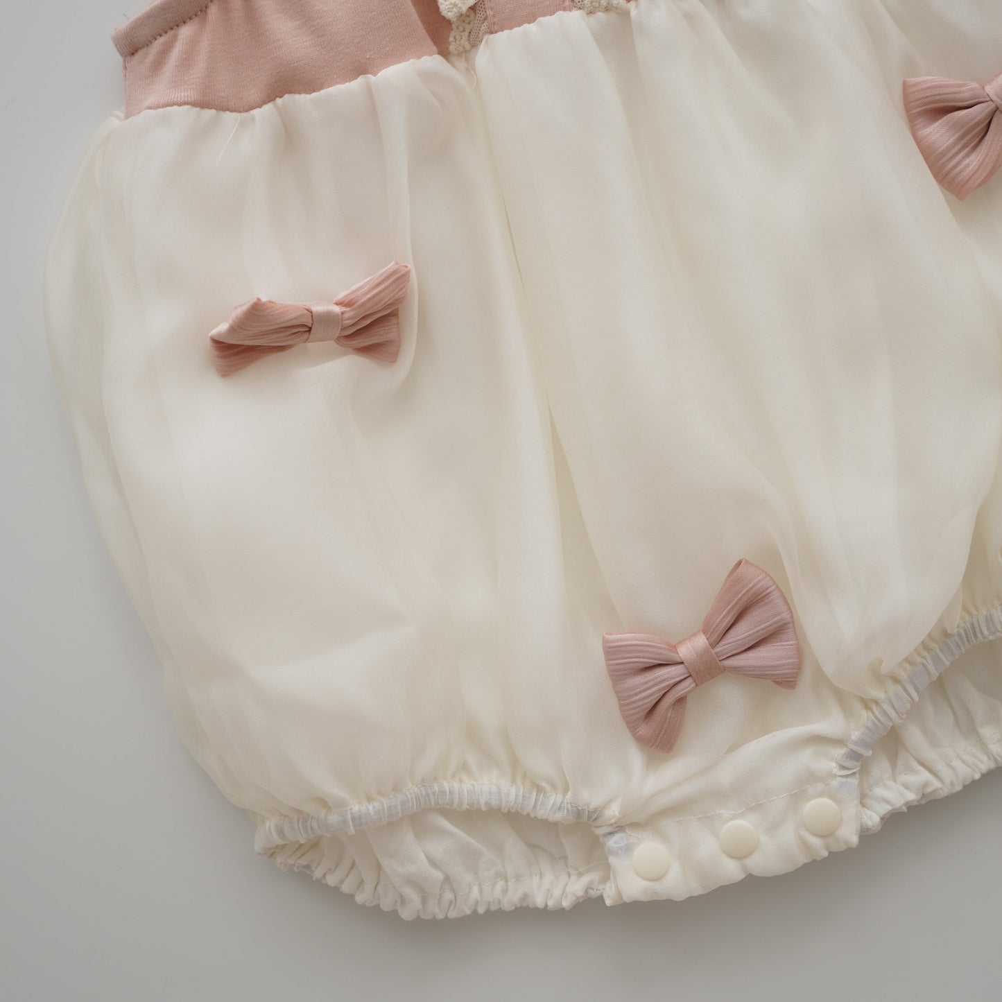 Little Ribbon Details Romper (Size 80&90)