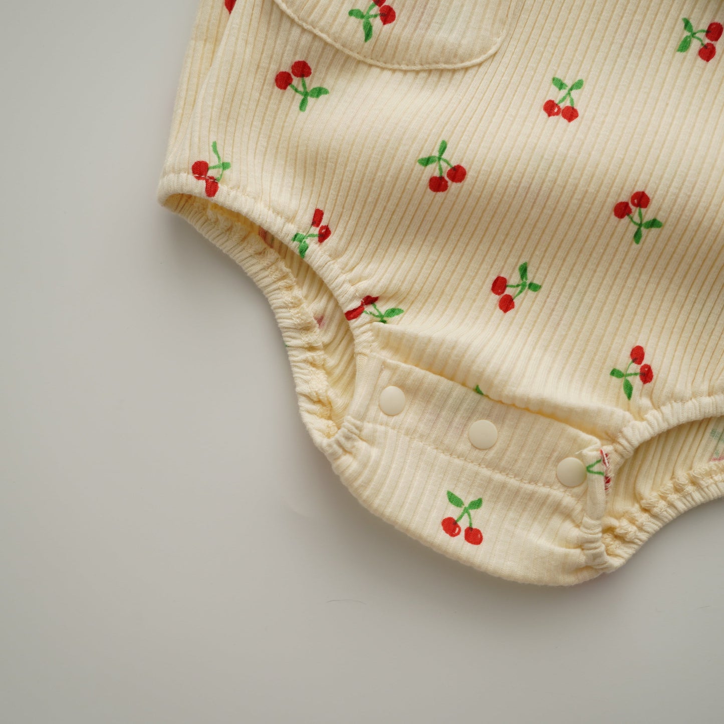 Cherry Ribbon Sleeveless Romper (Size 73)