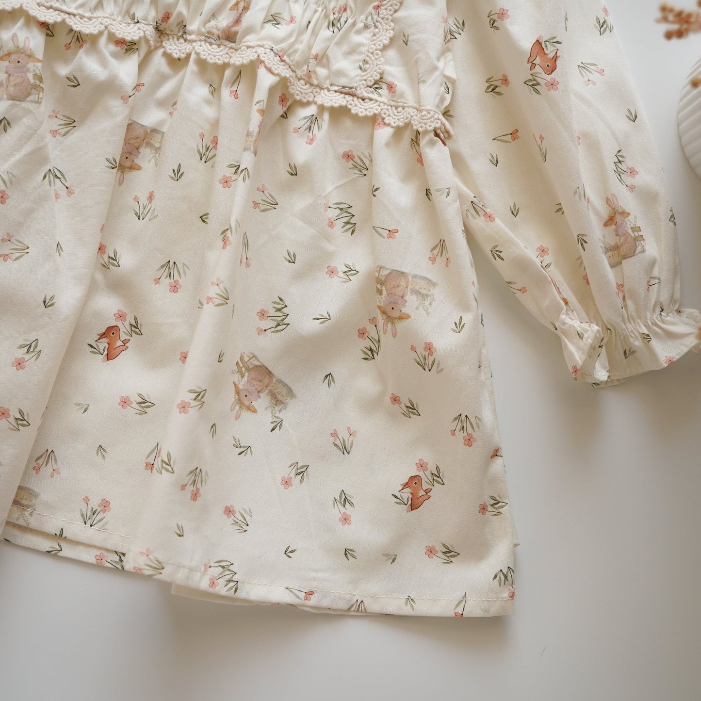 Summer Rabbit Long Sleeves Dress (Size 73)