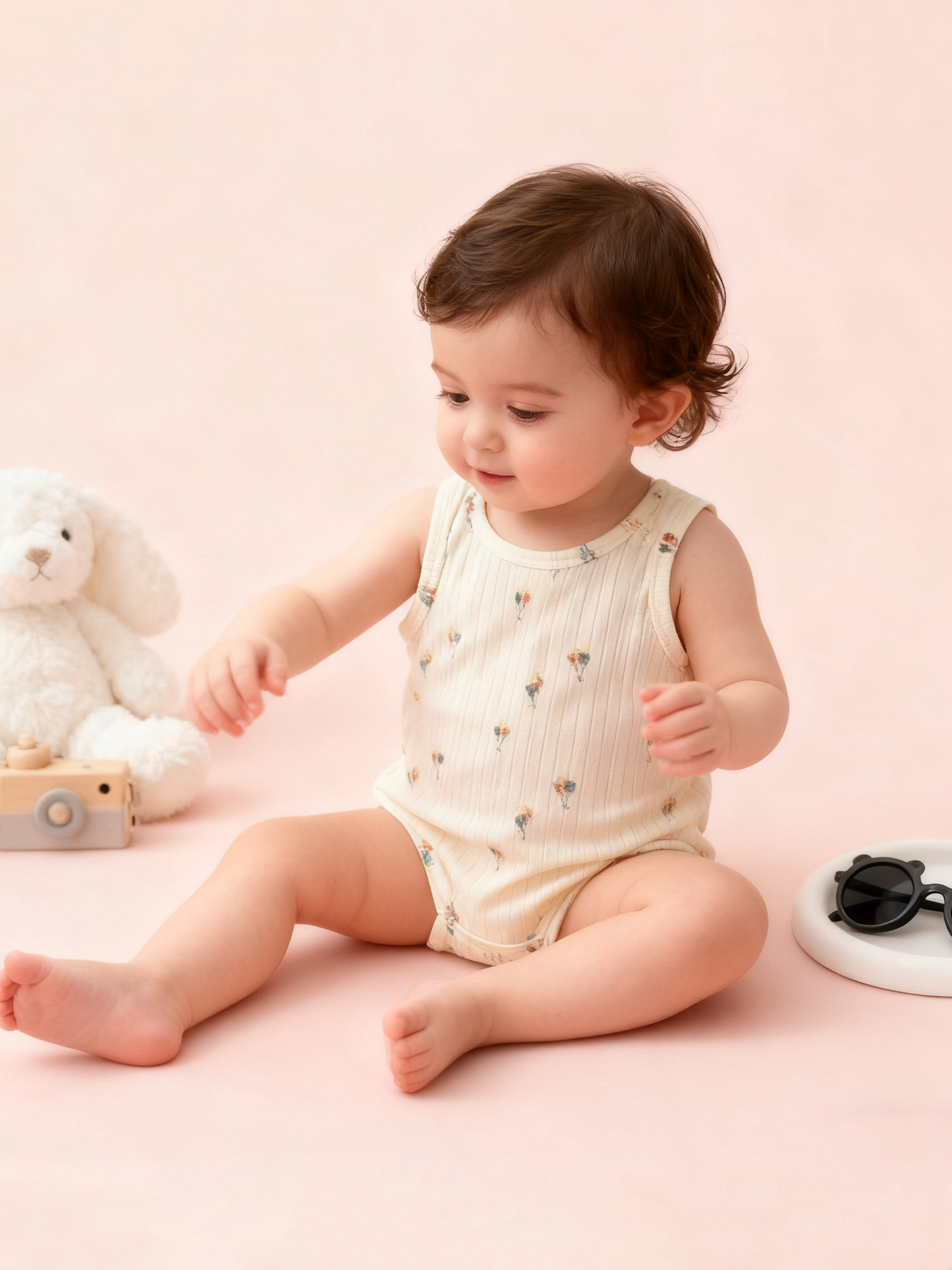 Balloon Sleeveless Romper (Size 73)