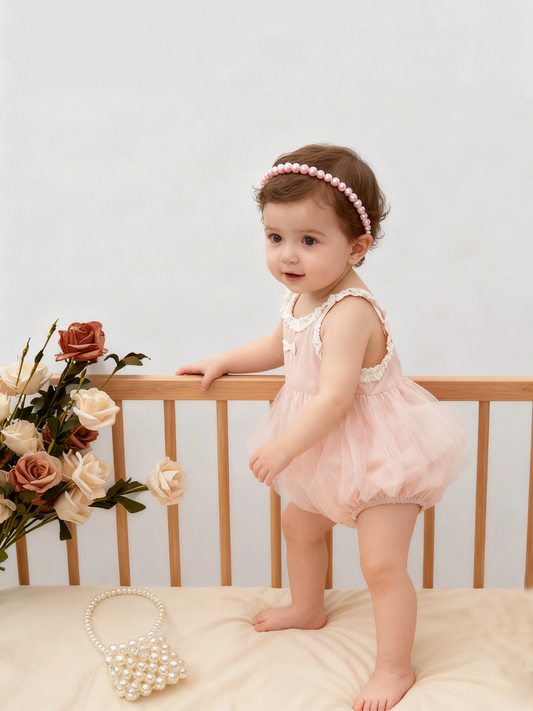 Princess Casual Pink Romper