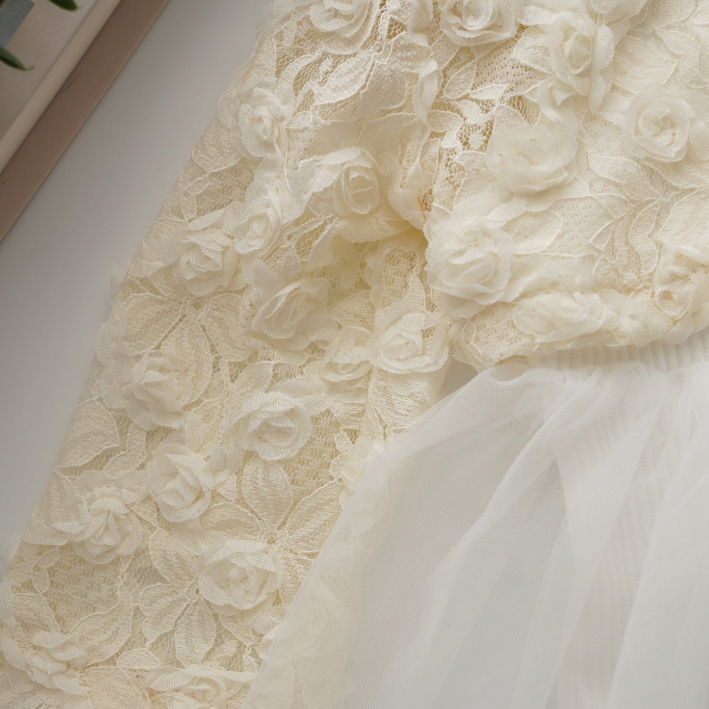 Basic Romper with Lacey Outer Set