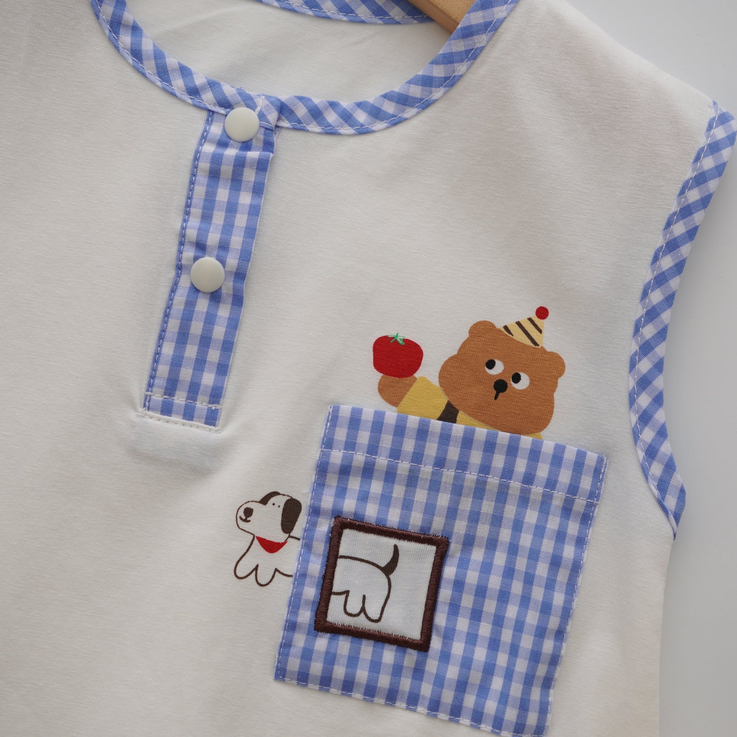 Bear & Puppy Romper (Size 73)