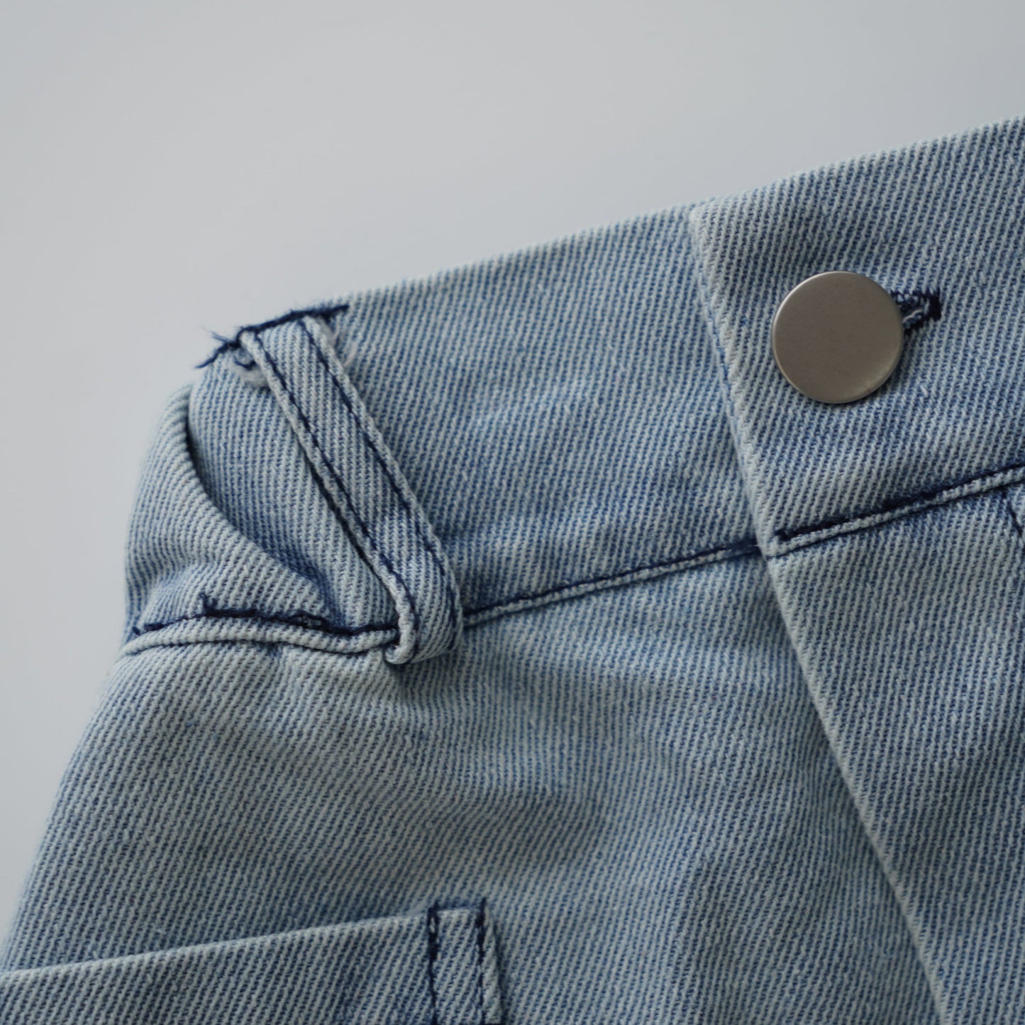 Side Pocket Casual Denim Pants