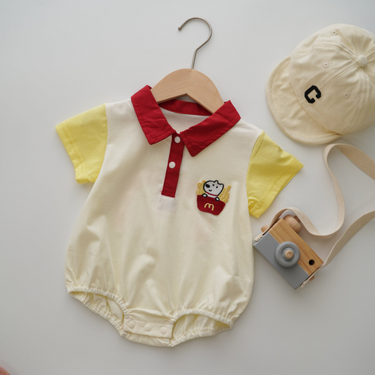 Dog & Fries Romper (Size 66)
