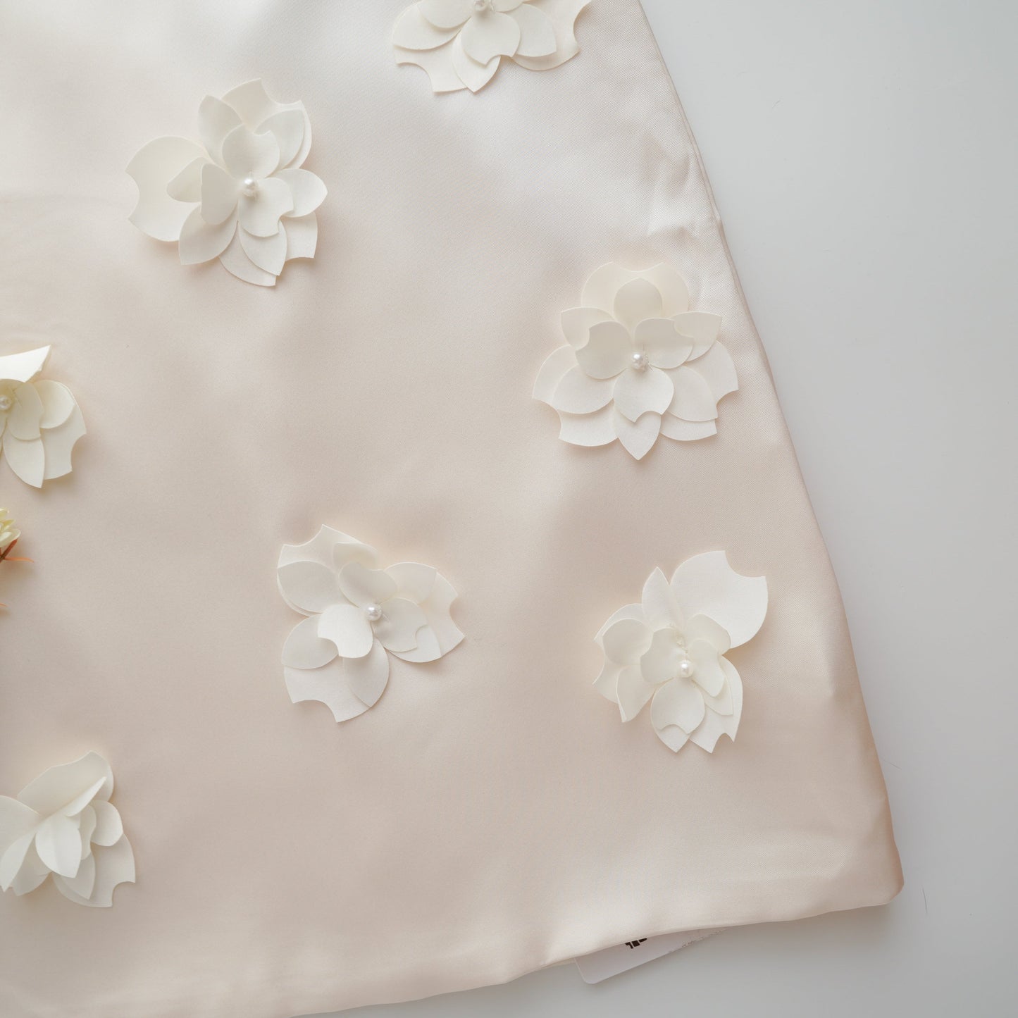 3D Flower Silk Dress (Size 120&130)