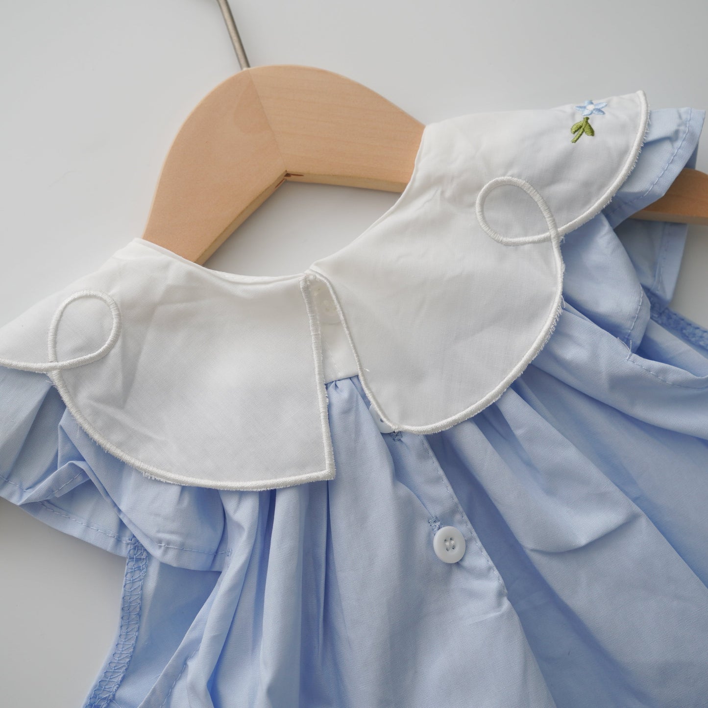 Basic Baby Blue Girl Dress (Size 90,120,140)