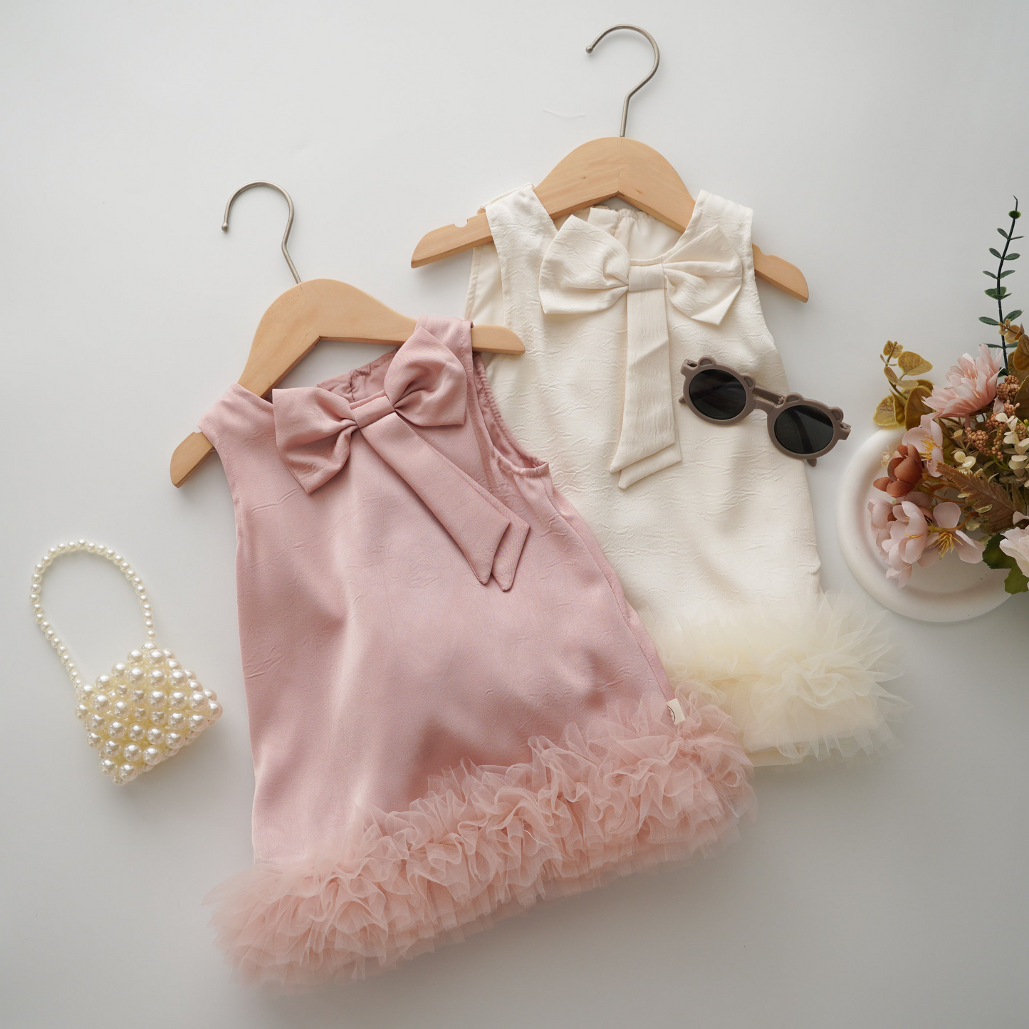 Elegant Ribbon Layer Dress