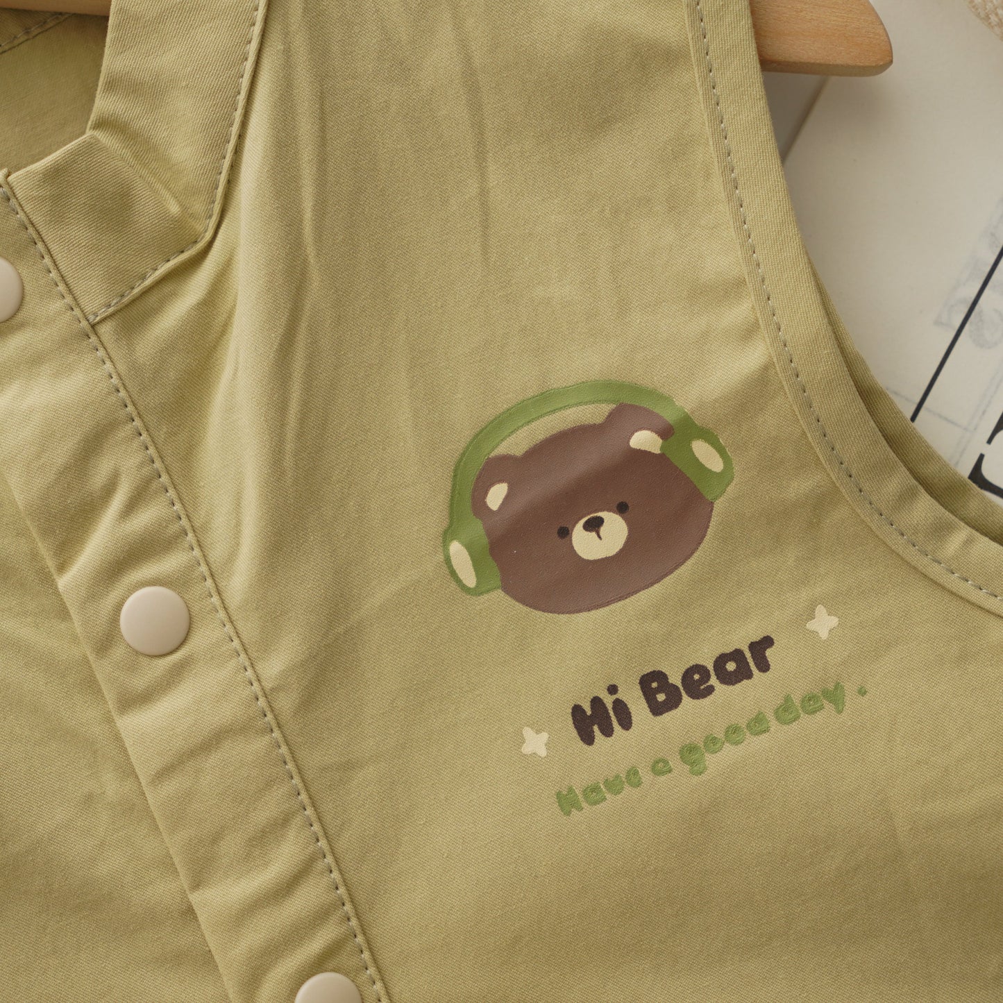 Matcha Bear Romper with Bag