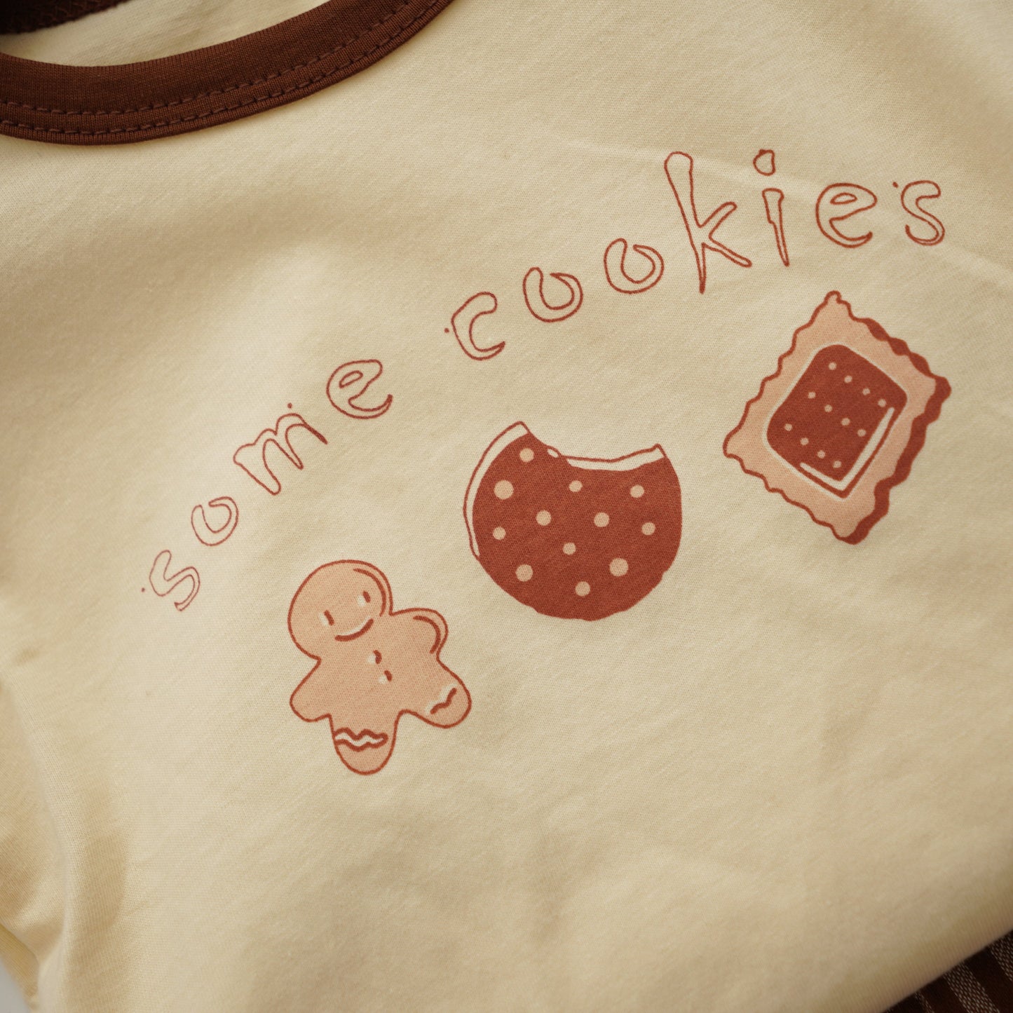 Cookies T-Shirt & Line Casual Pants Set