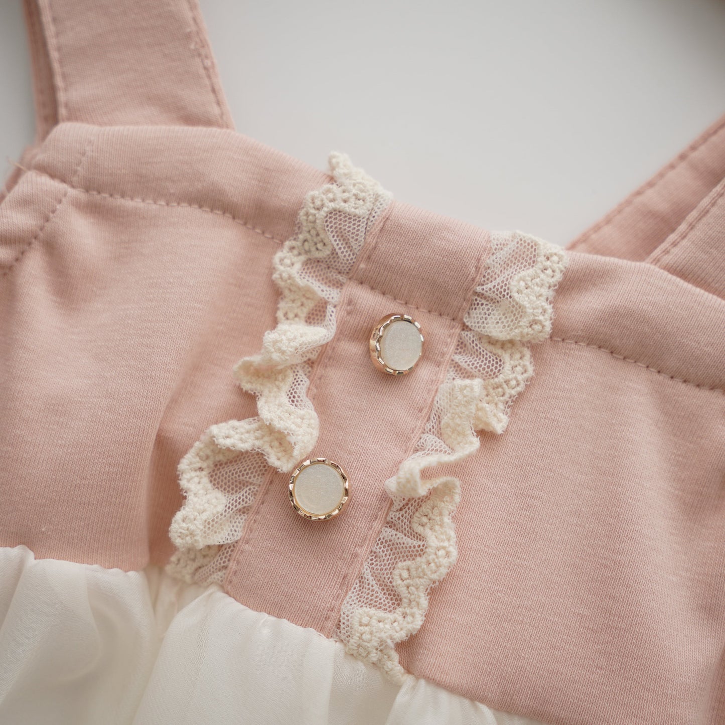 Little Ribbon Details Romper (Size 80&90)