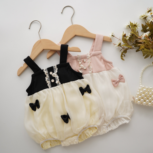 Little Ribbon Details Romper (Size 80&90)