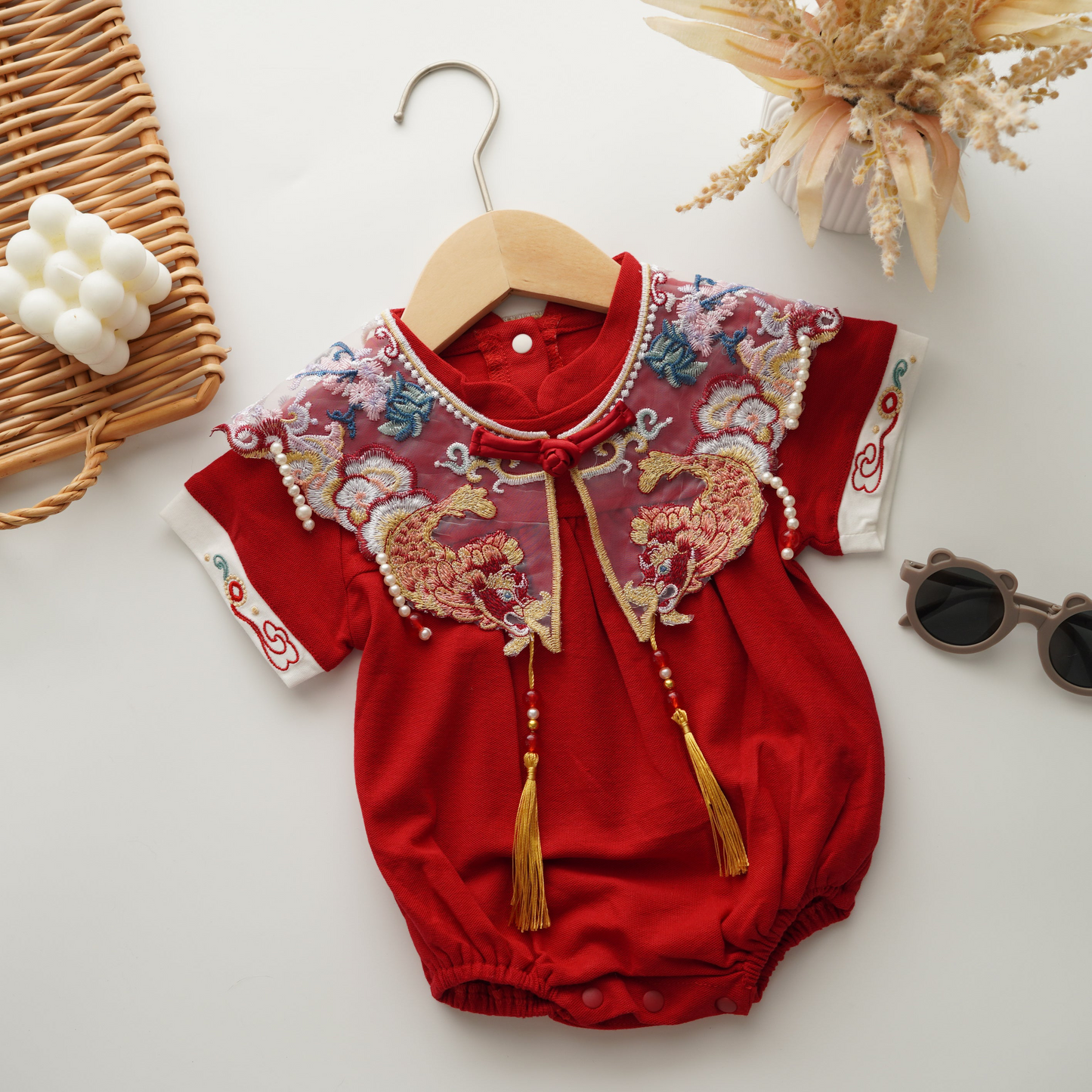 Traditional Chinese Girl Romper