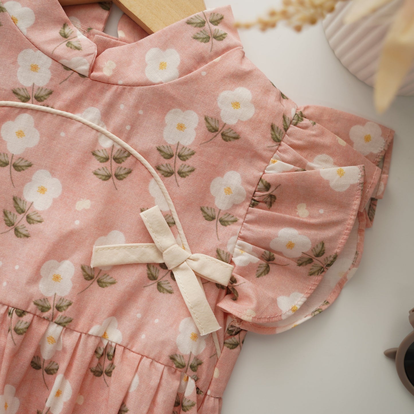 Modern Flower Sister Matching Cheongsam